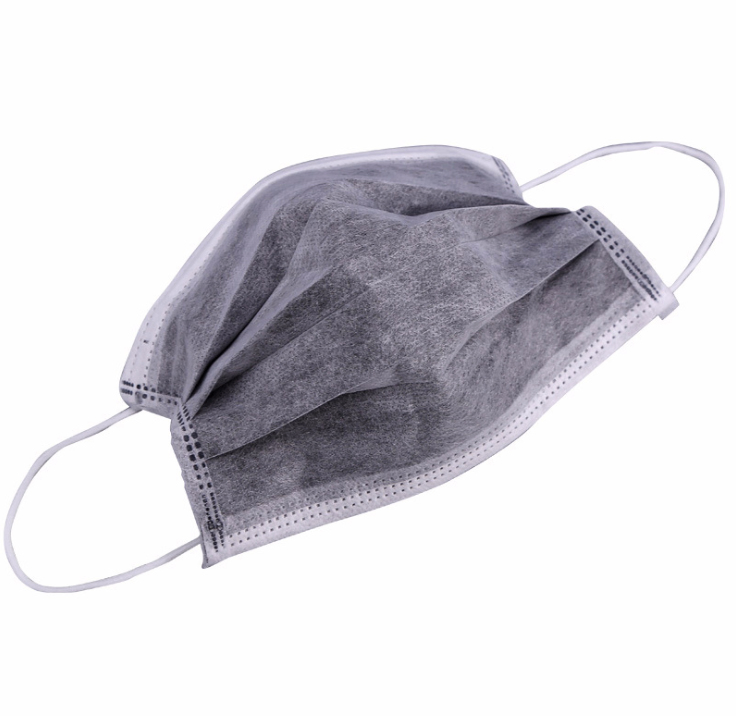 CE ISO13485 Disposable Non Woven Anti Air Pollution 4ply Surgical Medical Charcoal Pm2.5 Active Activated Carbon Face Mask
