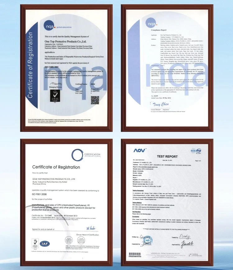 ISO and CE Certificates