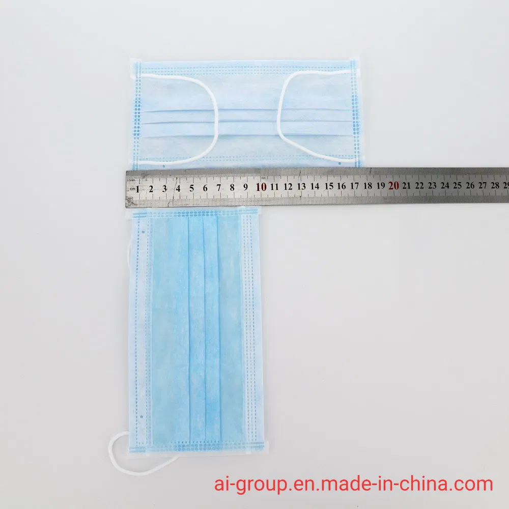 Disposable Masks Face Non Woven 3 Ply Virus Protective Face Mask with Earloop