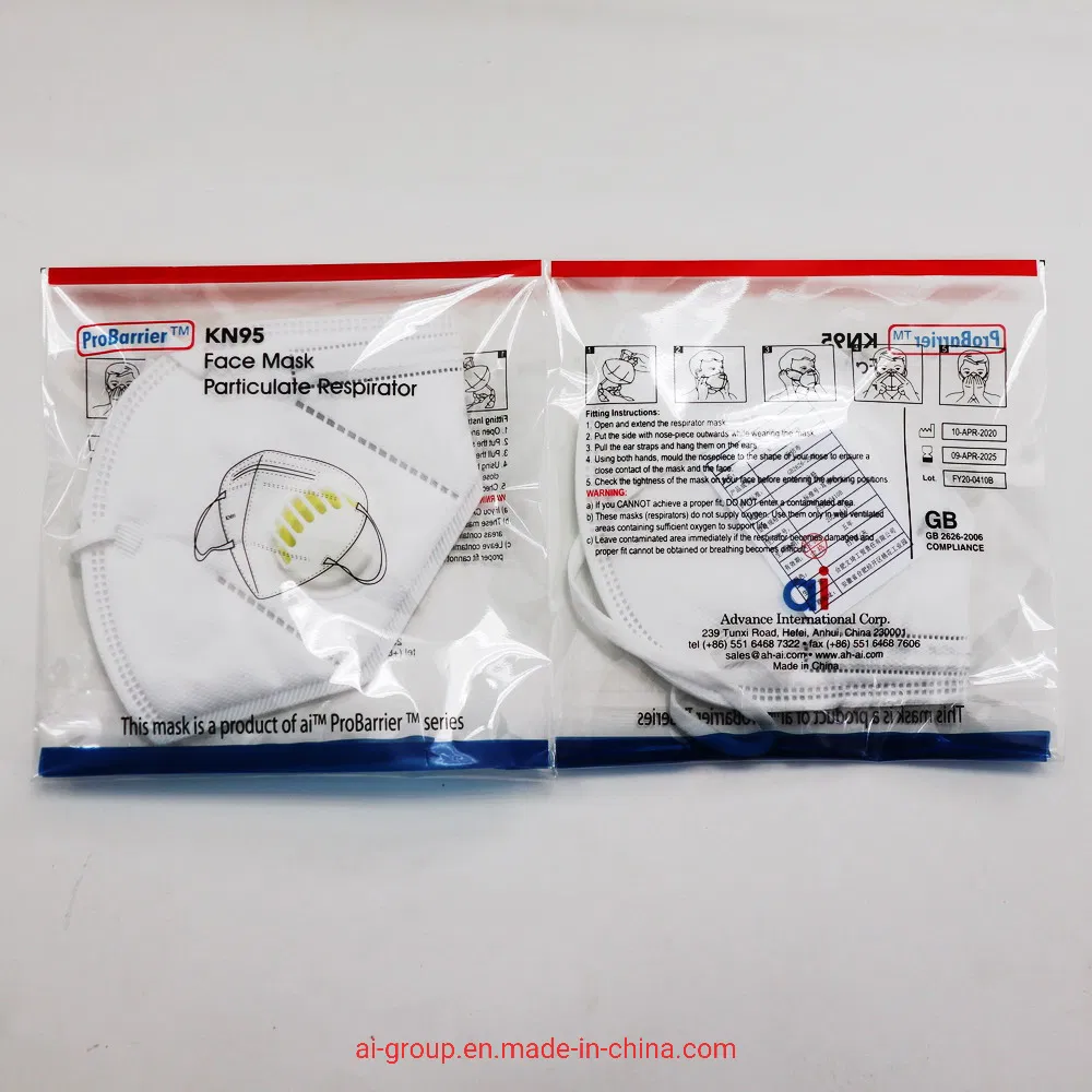 Kn95 Ffp2 Self-Priming Filter Type Dust-Proof and Fog Proof Masks Protective Face Mouth Mask Kn95/ N95 Earloop Disposable Mask in Stock