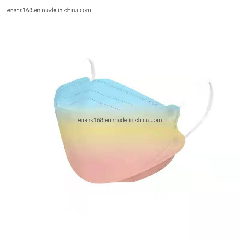 4 Layers Kf94 Face Mask Disposable Fish Shape Protective Masks Face Kf94
