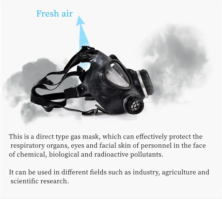 Full Face Toxic Gas Mask Respirator