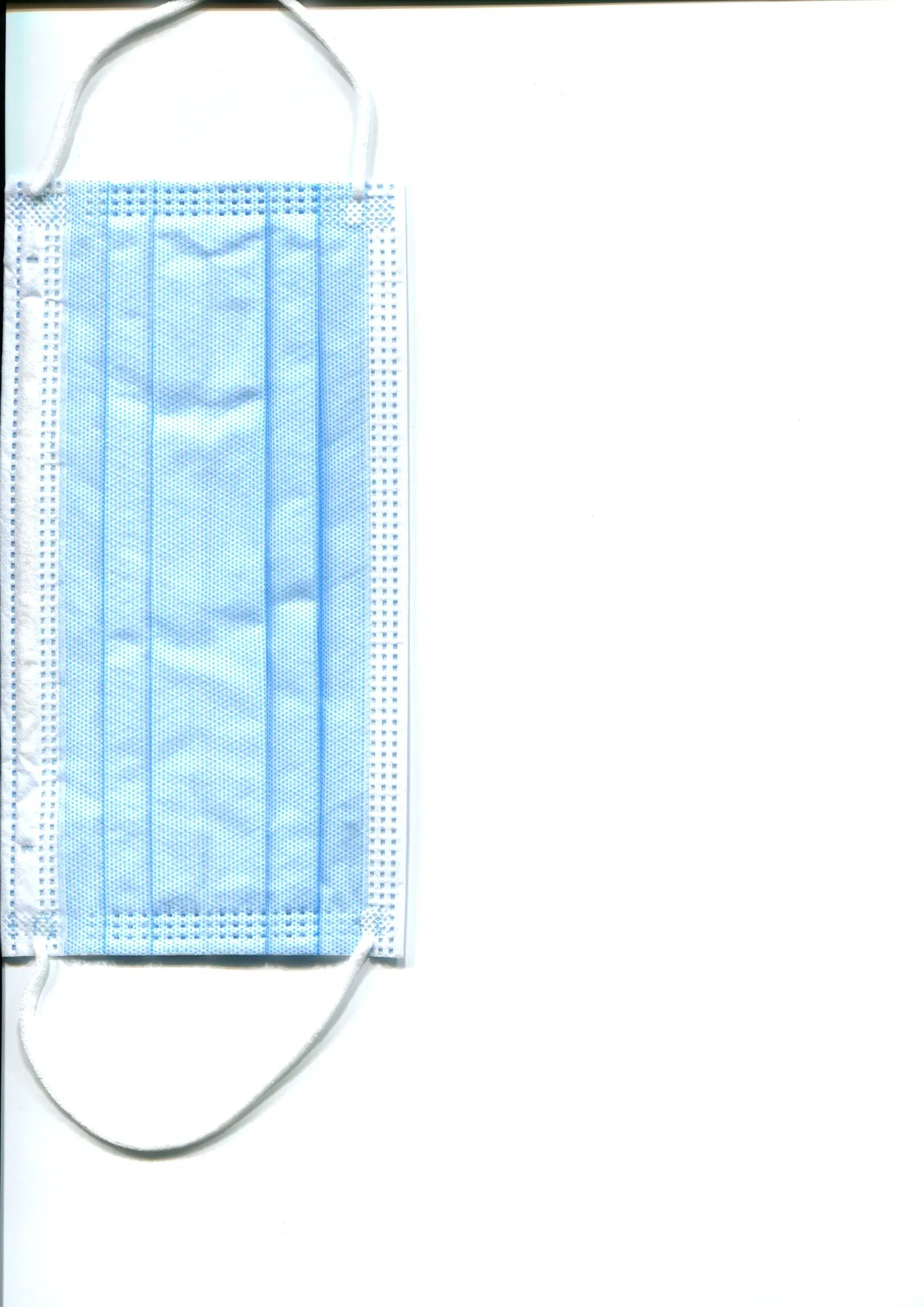 Disposable Nonwoven Fluid Resistant 4-Ply 4 Folder Safety Face Mask Complies with En14683 Type Iir