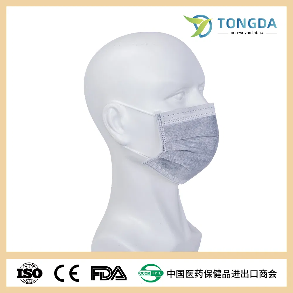 High Quality 4 Ply Active Carbon Disposable Face Mask Black Safety Protective Face Mask Anti Dust Protective Mask