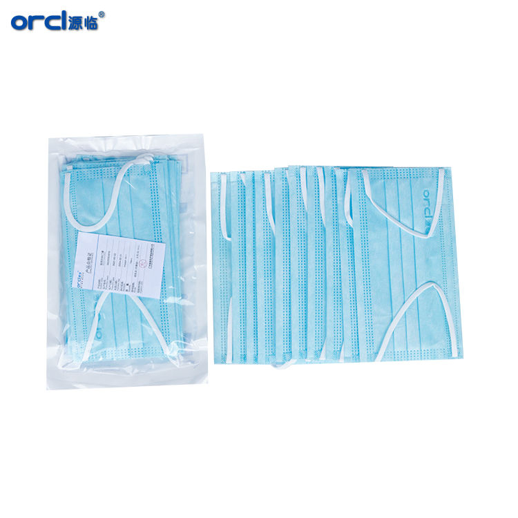 Aseptic Protection Medical 3ply Face Mask Printed Elastic Non Woven Disposable 3D Layer Surgical Facemask