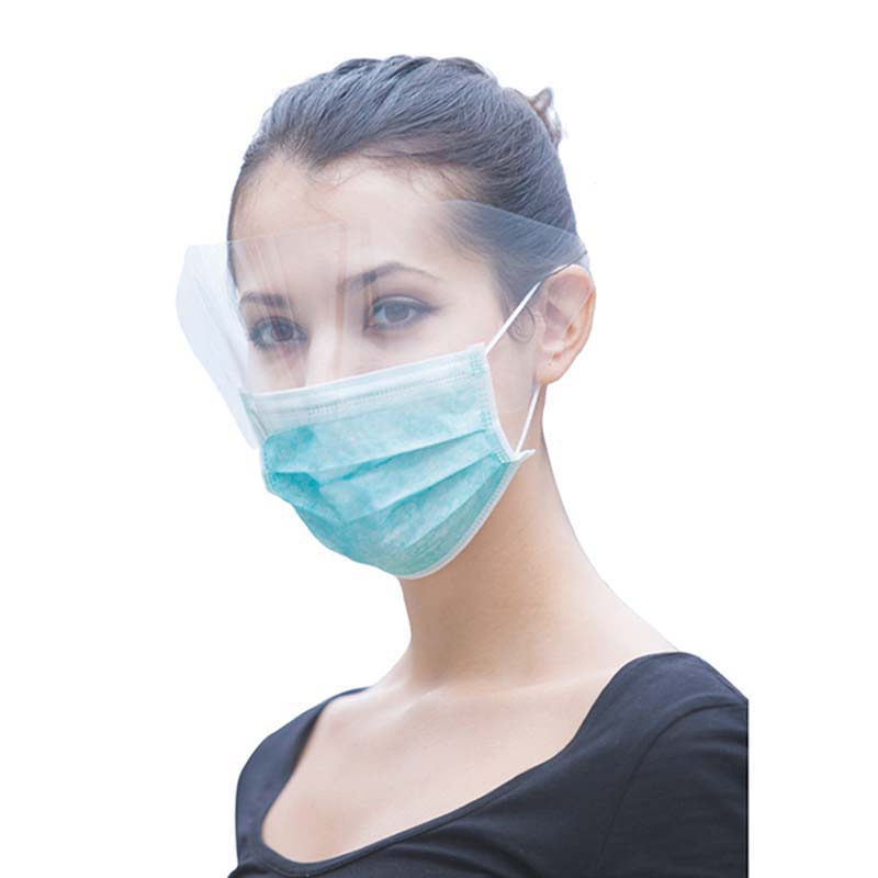 Surgical Face Mask with Anti-Fog Eyeshield