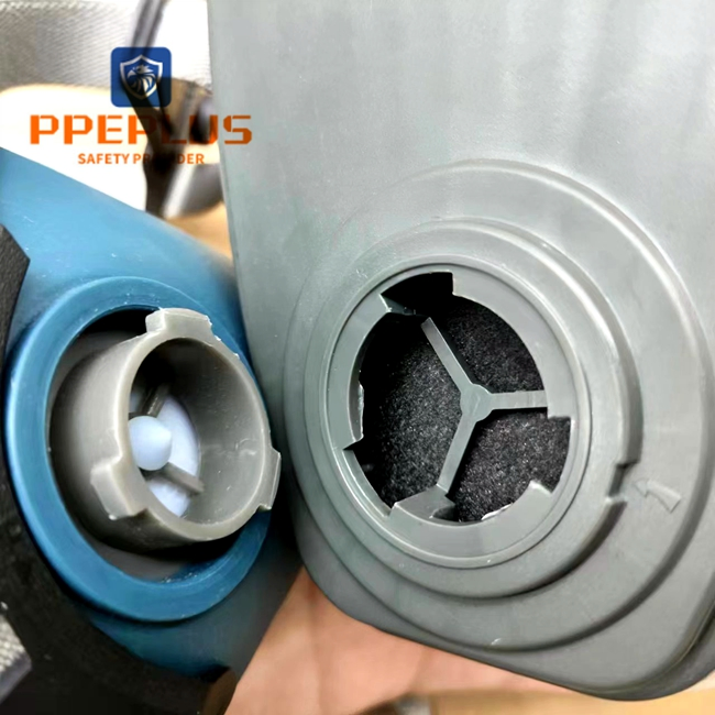 Factory Wholesale Cheaper Gas Mask Chemical Respirator with Double Filters