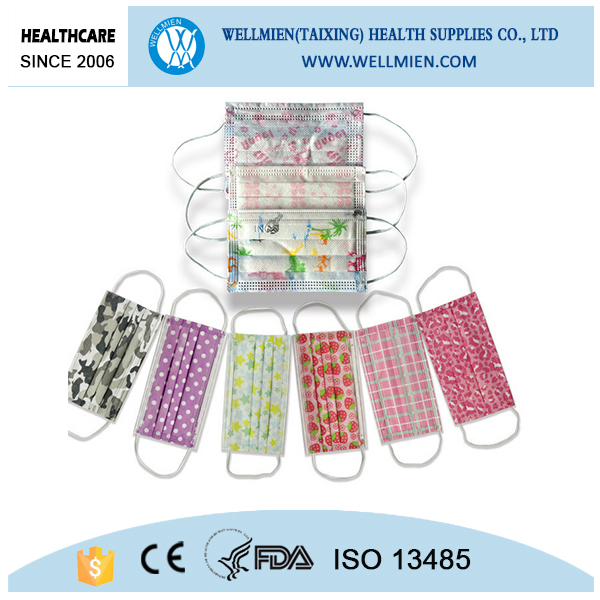 Disposable Face Masks Child Breathable Mascarilla Face Mask Kf94 Kids Print Baby Mask