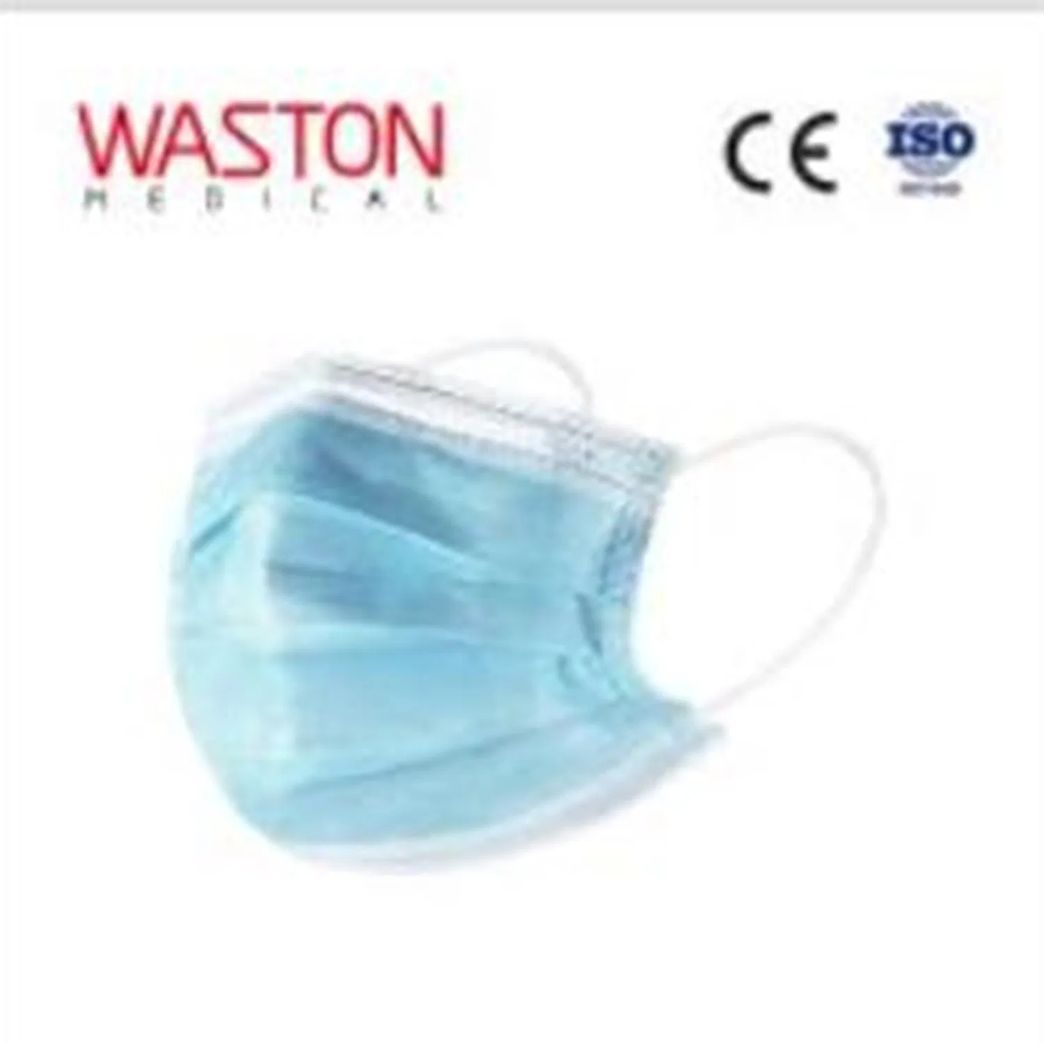 Disposable Medical Face Mask Type Iir, CE14683, ASTM Level 1/2/3, Melt-Blown Fabric