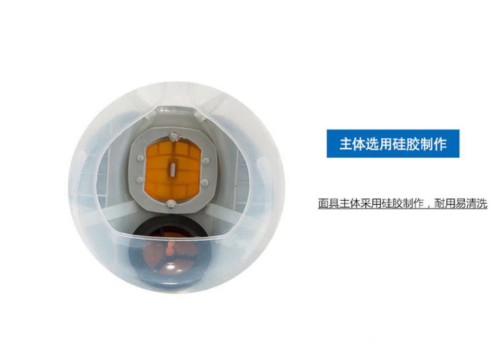 Chemical Anti-Toxic Half Face Gas Mask Respirator with Filter Round Style