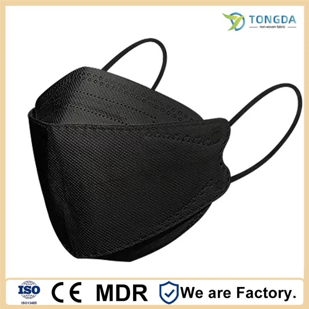 Customized logo En14683 Disposable KF94 4 Layer Standard Non Woven Earloop Surgical Face Mask for Medical Use