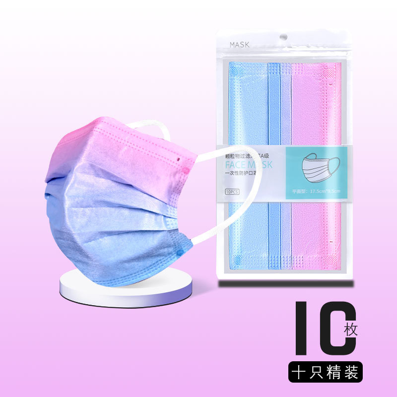 China Factory Sale 3 Ply Nonwoven Face Mask