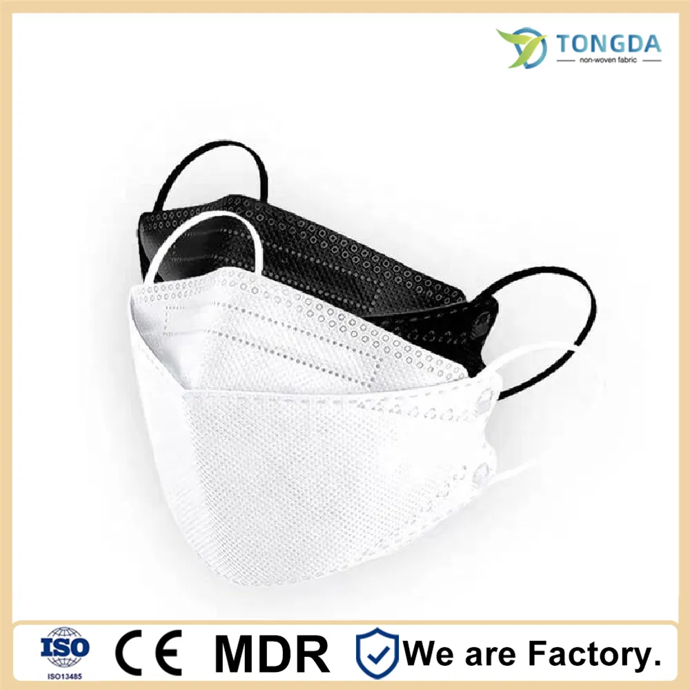 Customized logo En14683 Disposable KF94 4 Layer Standard Non Woven Earloop Surgical Face Mask for Medical Use
