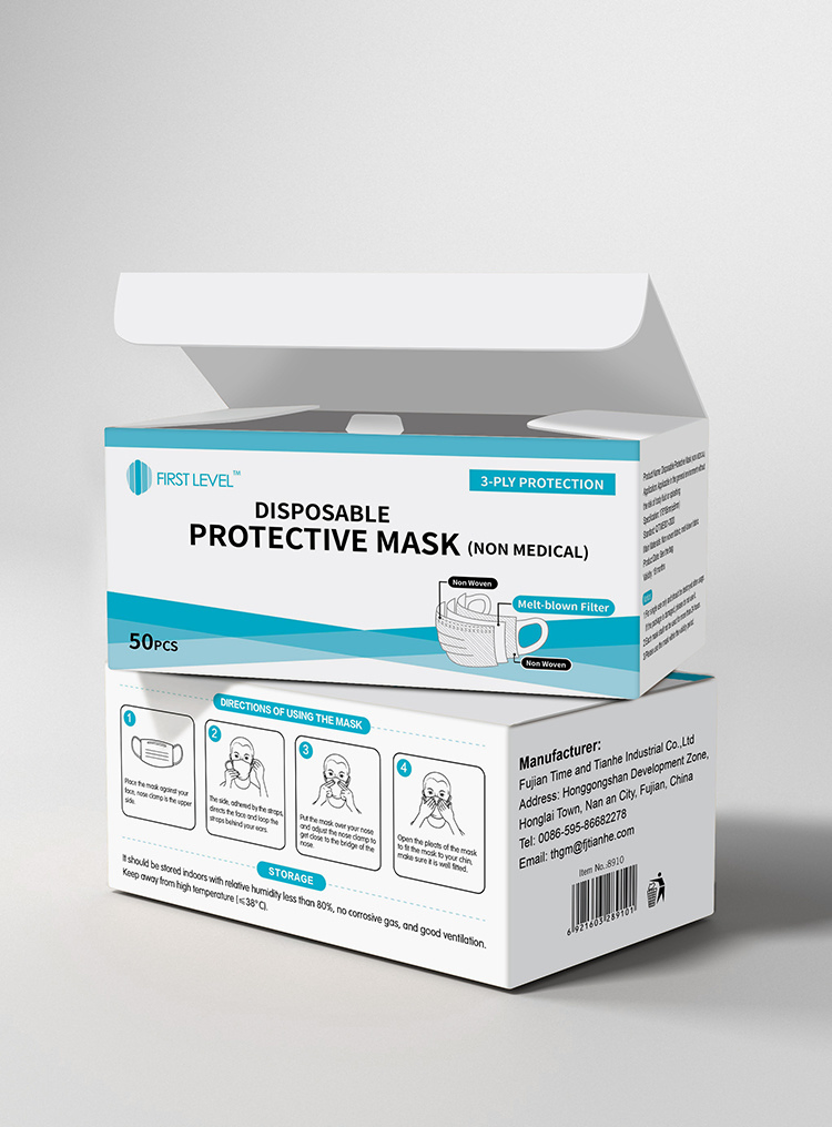Disposable Pollution Dust Proof Sterile Safety Anti Pm2.5 3ply Face Mask Supplier