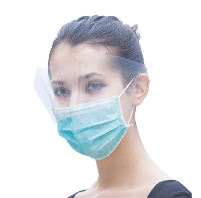Surgical Face Mask with Anti-Fog Eyeshield