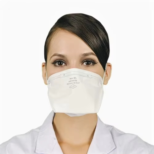 Flat-Fold Mask PPE Head Loop Mask Half Face Breathing Disposable Respirator with Valve