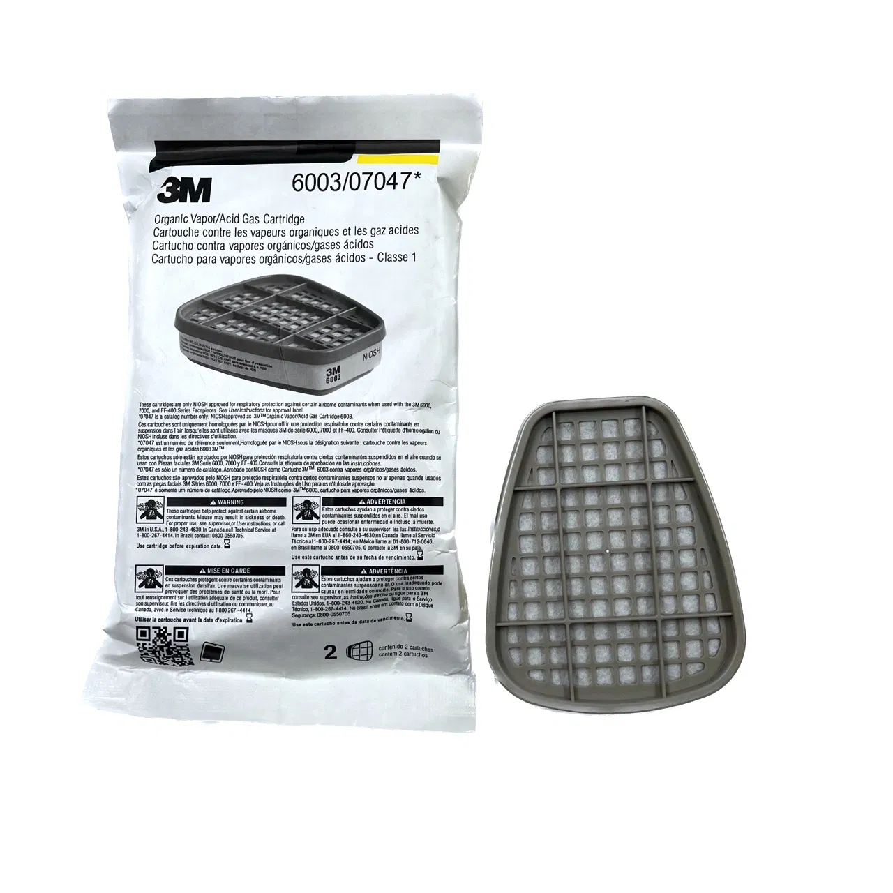 6003 Dust Filter Cartridge Respirator Air Filtering Half Medium Pollution Gas Mask