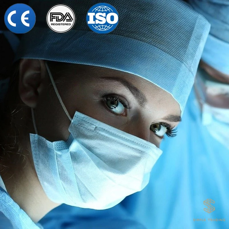 Anti Virus Earloop Facial Masks Disposable Protective Non-Woven Flat Medical Supply