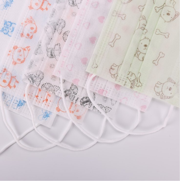 Manufacturer Custom 3 Ply Medical Face Mask Non-Woven Disposable Hospital Doctor Protective Face Mask
