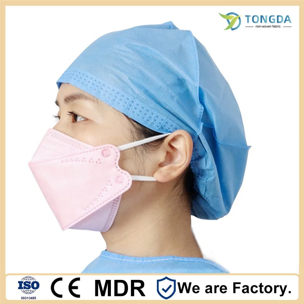 Customized logo En14683 Disposable KF94 4 Layer Standard Non Woven Earloop Surgical Face Mask for Medical Use
