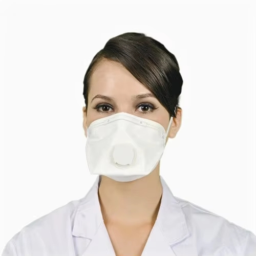 Flat-Fold Mask PPE Head Loop Mask Half Face Breathing Disposable Respirator with Valve