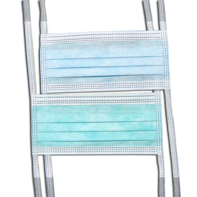Disposable 3-Ply Non-Woven Dental Surgical Face Mask Tie-on Bands Type II