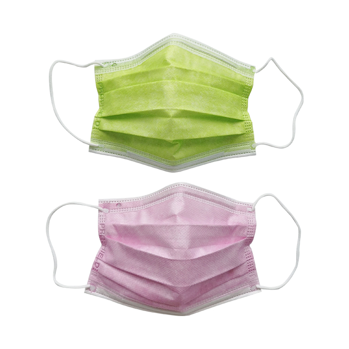 Type II Certified Customized Colorful Anti-Virus Protective Anti-Flu 3ply Polypropylene Surgical Earloop Face Mask with Steel Logo
