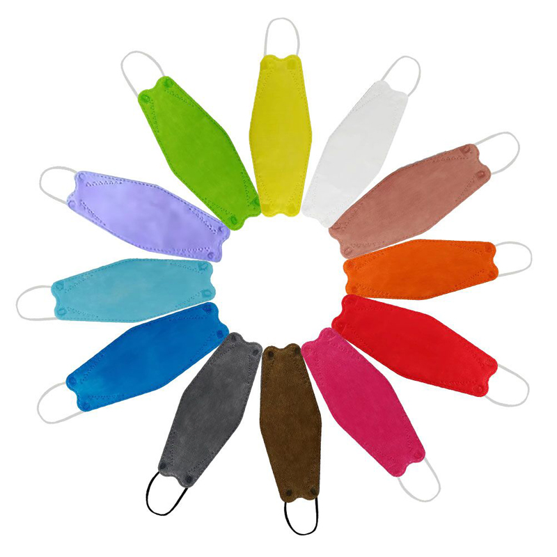 Disposable 3D Protective Individually Wrapped Kf94 Fish Shape Face Dust Mask for Adult