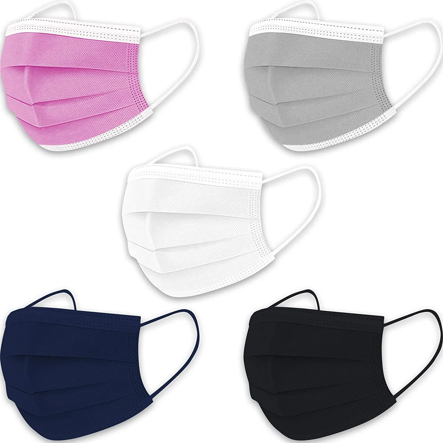 Disposable 3-Ply Surgical Non-Woven Medical Respirator Mask with High Bacterial Filtration