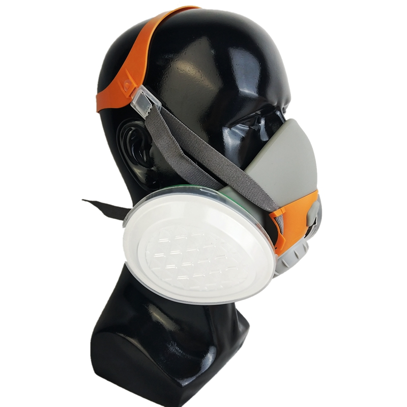 Half Gas Mask Active Carbon Filtering Silicone Reusable Air Filter Mask