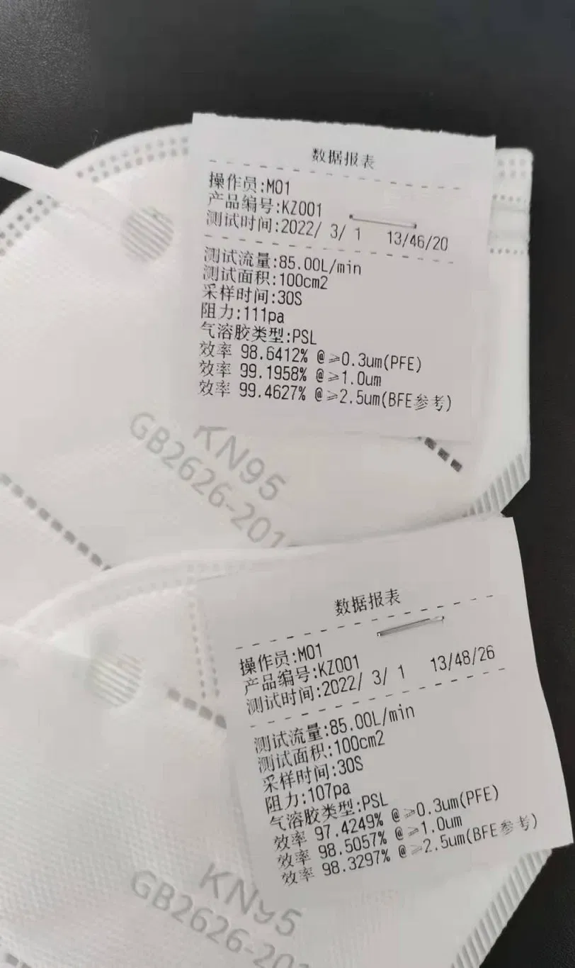 Disposable Face Mask CE Certificate Particle Filtering Half Mask for FFP2 Nr