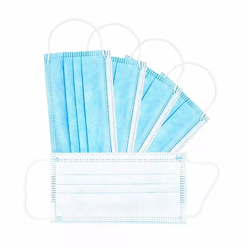 Factory Type Iir Disposable Non-Woven 3ply Dental Medical Face Mask with Individually Wrapped