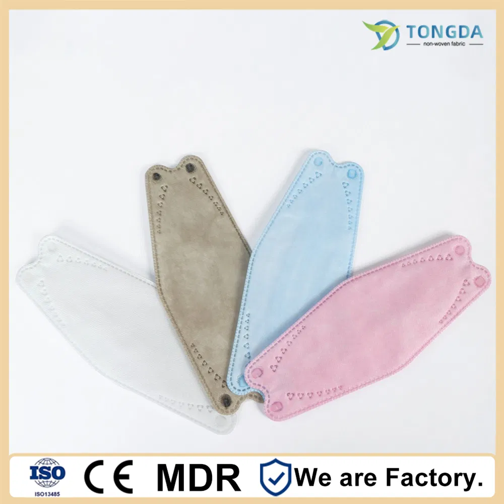 Customized logo En14683 Disposable KF94 4 Layer Standard Non Woven Earloop Surgical Face Mask for Medical Use