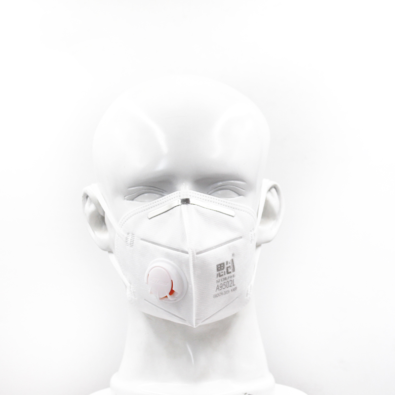 Free Sample Fashionable Disposable Earloop 4 Ply Protective FFP2 N95 Face Mask with Valve