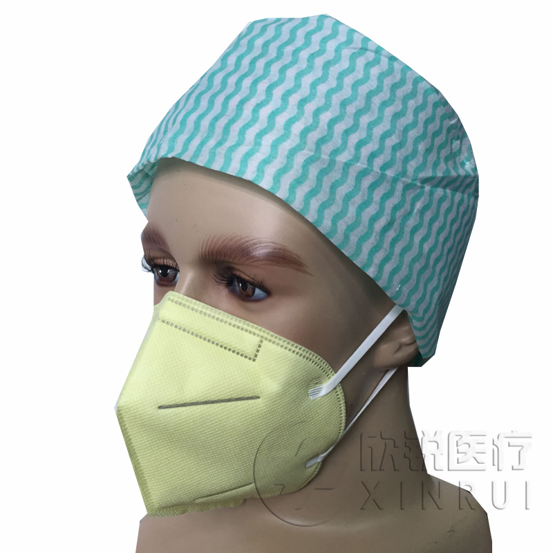 Disposable Industrial Protective N95 Face Mask with Valve Yellow