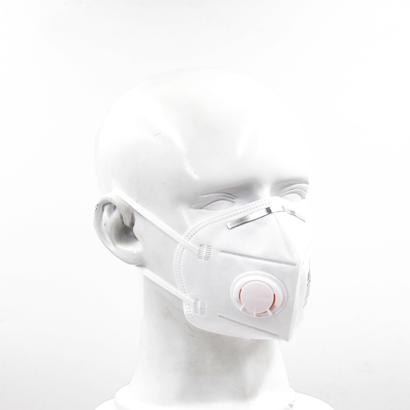 Free Sample Fashionable Disposable Earloop 4 Ply Protective FFP2 N95 Face Mask with Valve