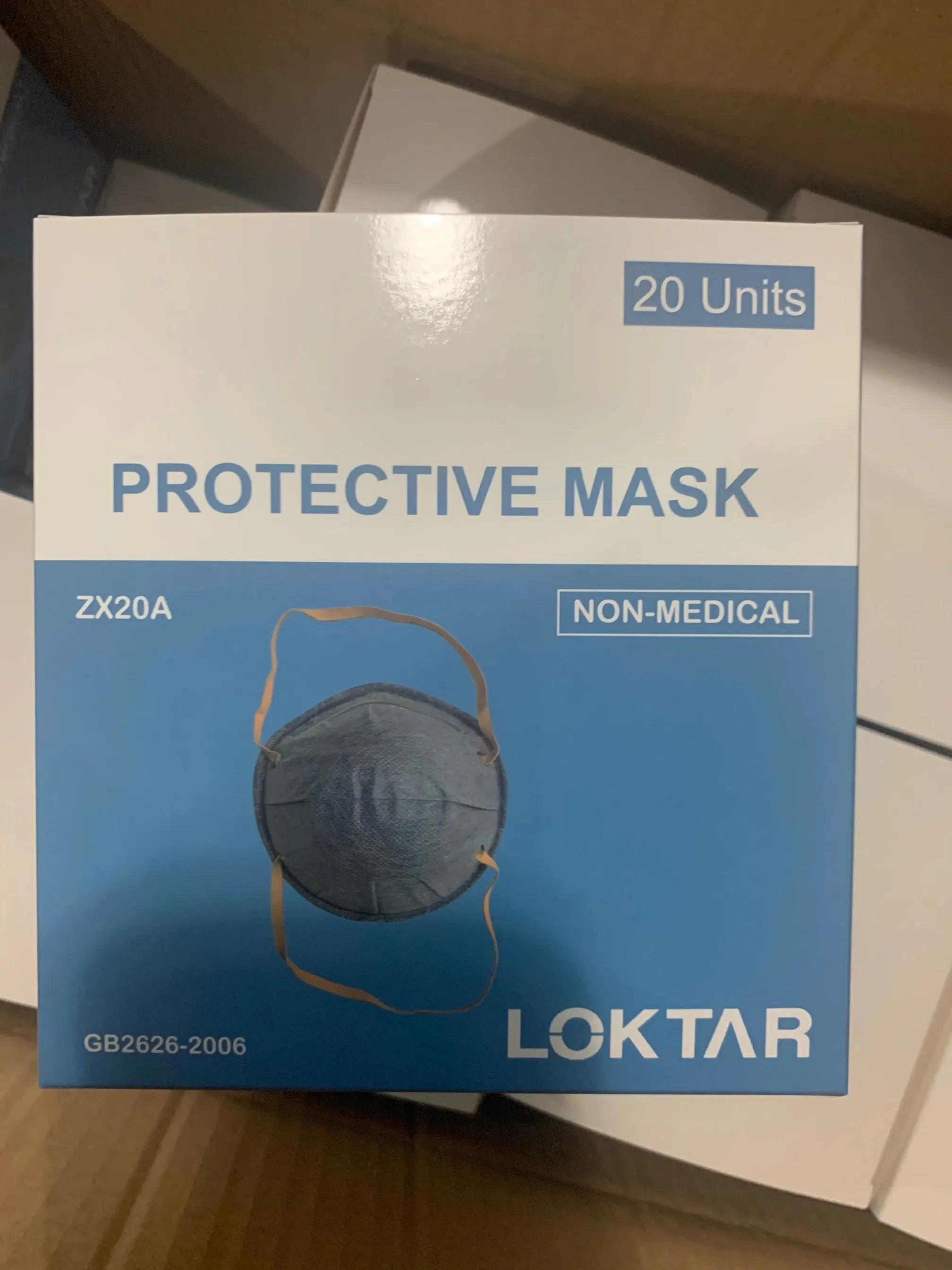 Disposable Cup Shaped Face Mask Active Carbon Filtering Industrial Protective Labor Mask