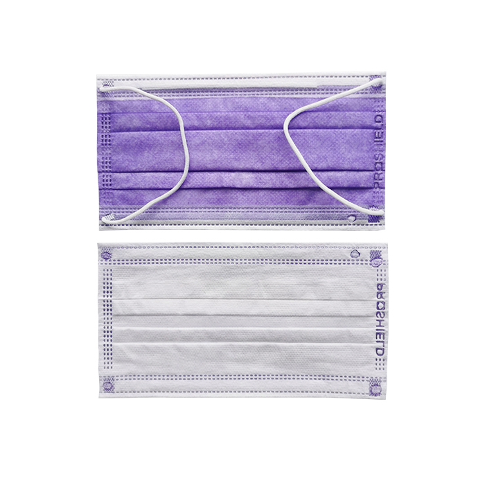 Type II Certified Customized Colorful Anti-Virus Protective Anti-Flu 3ply Polypropylene Surgical Earloop Face Mask with Steel Logo