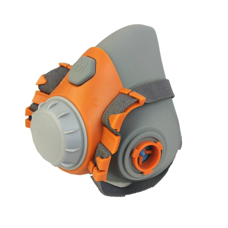 Half Face Mask Dual Active Carbon Filtering Silicone Air Purifying Respirator Mask