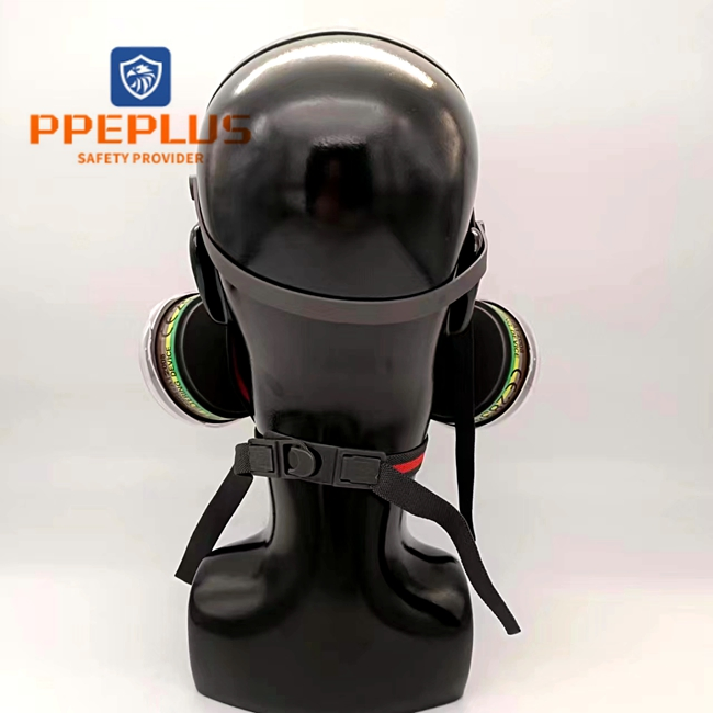New Design Chemical Resistance Double Filter Breathing Half Face Mask Respirator