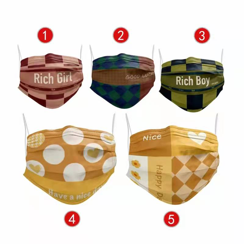 Hot Sale Civil Use Kf94 Adult Face Mask Prinitng New Pattern