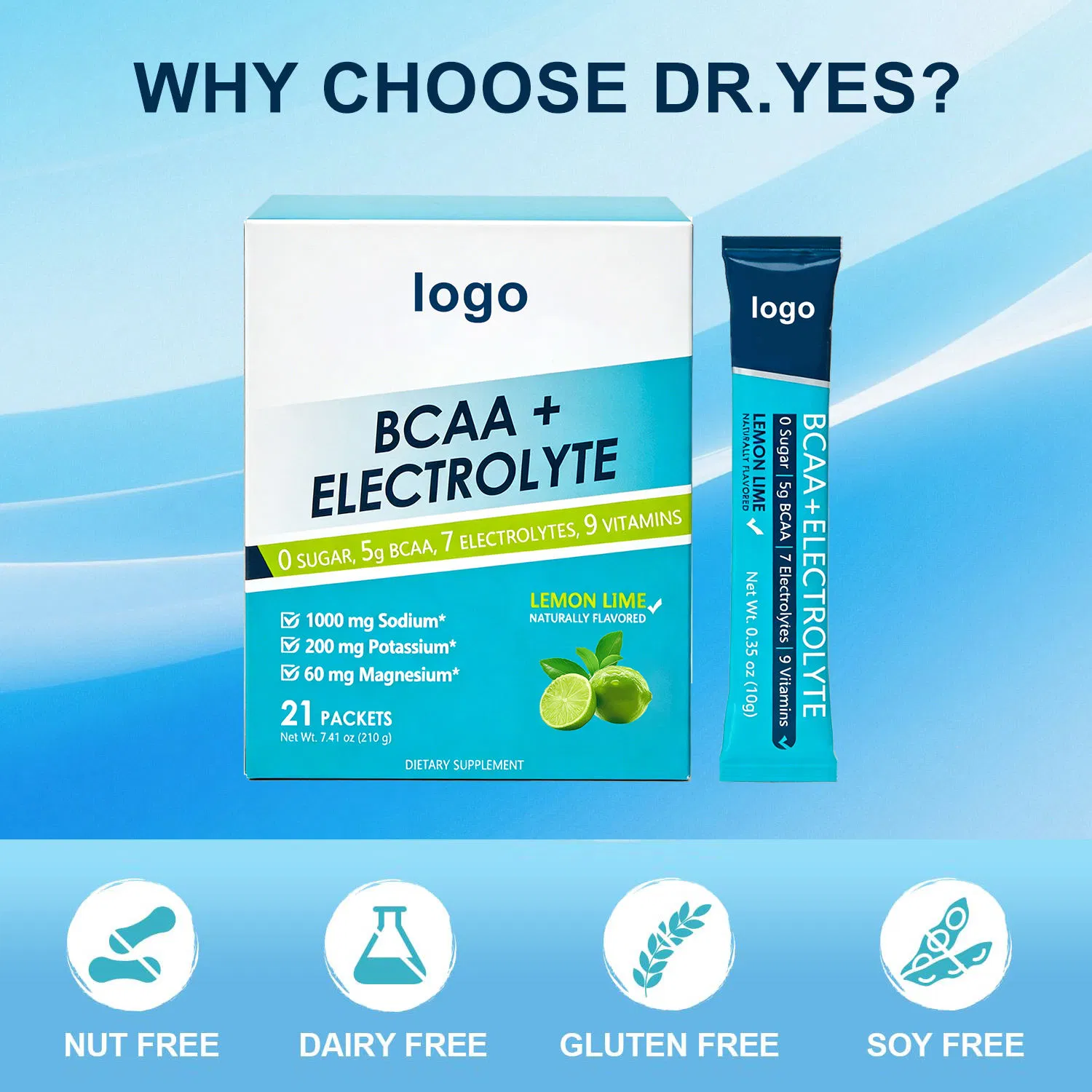 Olli Bcaa Powder Electrolyte Powder for Recovery &Hydration Sports Nutrition