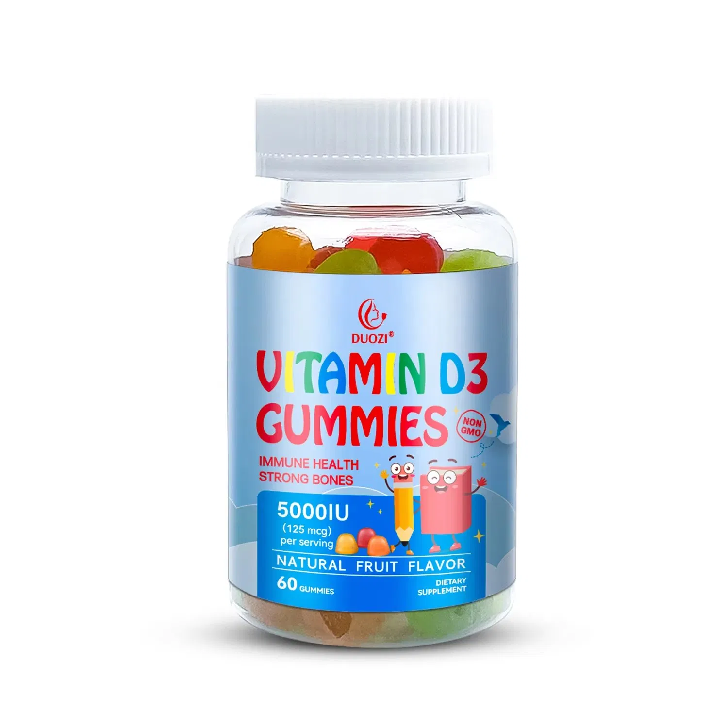 Maximise Immunity, Strengthen Bones with D3 + K2 + Sodium, Daily Health Support Vitamin D3 + K Gummies for Kids
