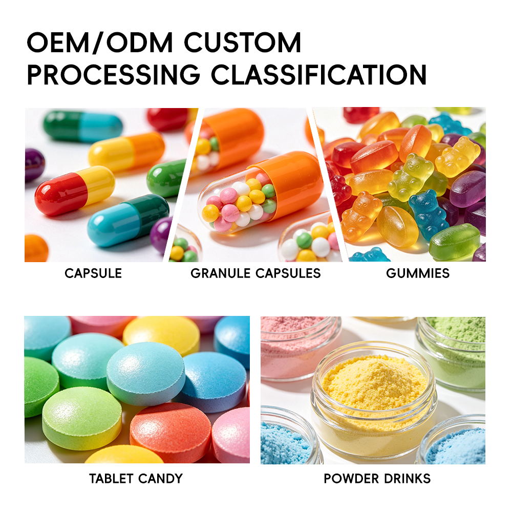 OEM ODM Various Vitamins Gummies Custom Flavor Chewable Vitamin C Providing Energy 60 Count Adult Children Custom Colors