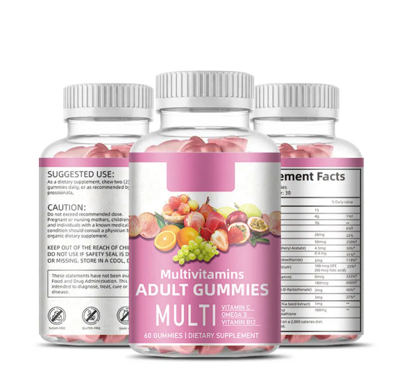 Best Quality Adults Children Best Food Supplement OEM Private Label Colorful Multivitamin Gummy