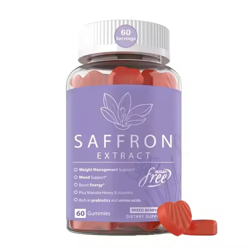 Energy Boost Mood Support Adult Health Saffron Extract Gummies Supplement
