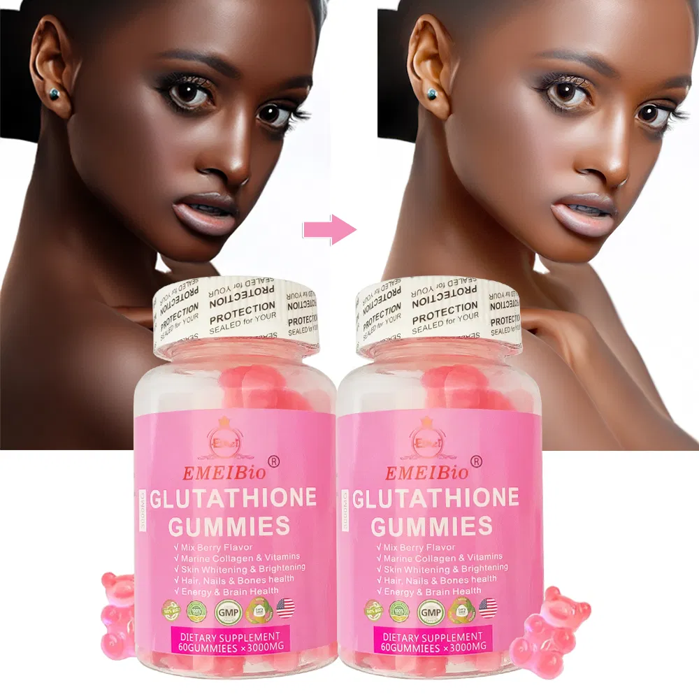 Self-Branded Brightening Skin Tone Probiotic Gummies Whitening Dietary Supplement Melatonin Skin Whitening Gummy
