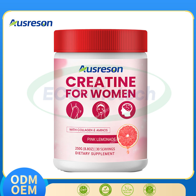 Ausreson OEM Sports Nutrition Supplements Bcaa Collagen Creatine Powder Drink for Women
