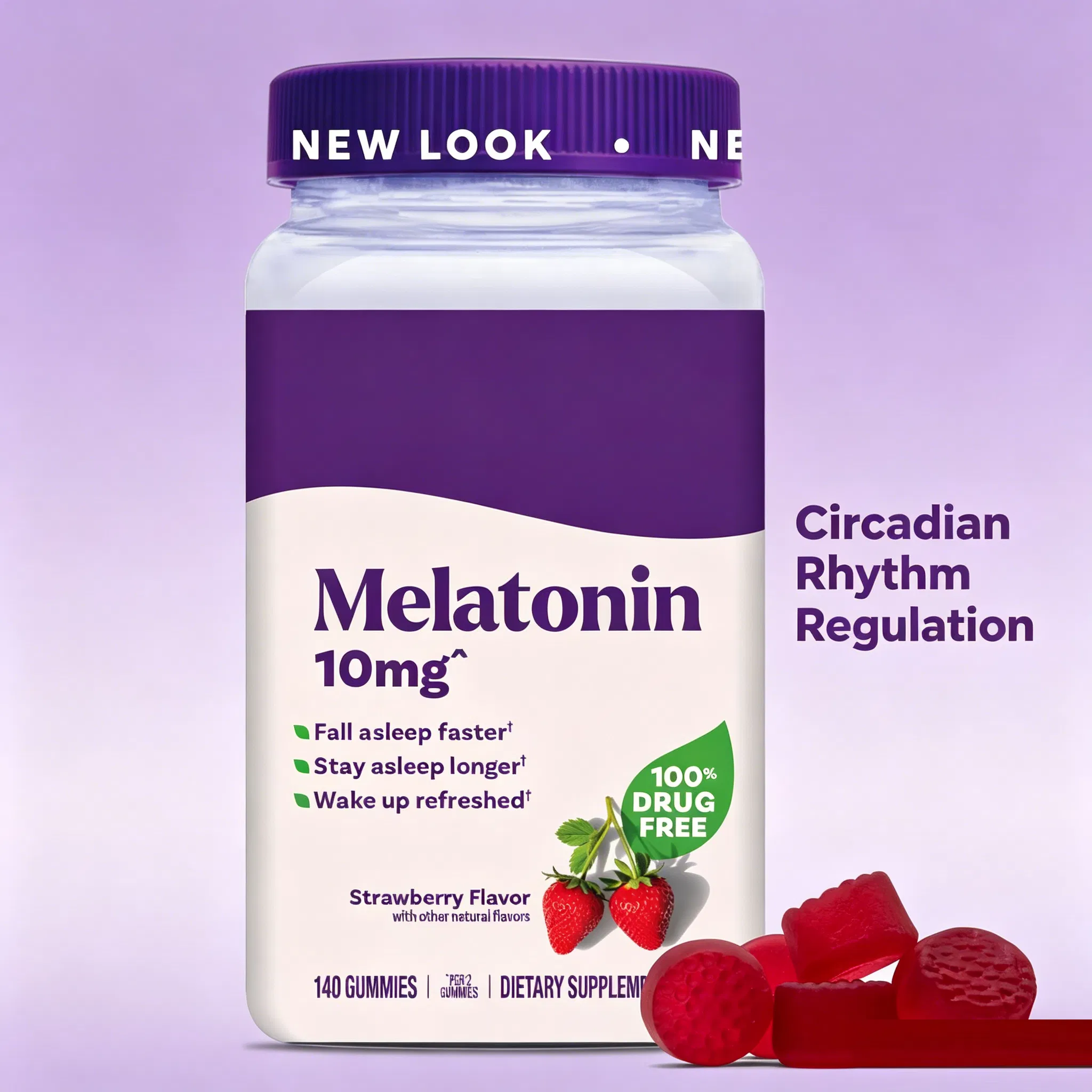 Sleep Capsule Gummies with Melatonin - Vegan Sleep Aid for Nighttime