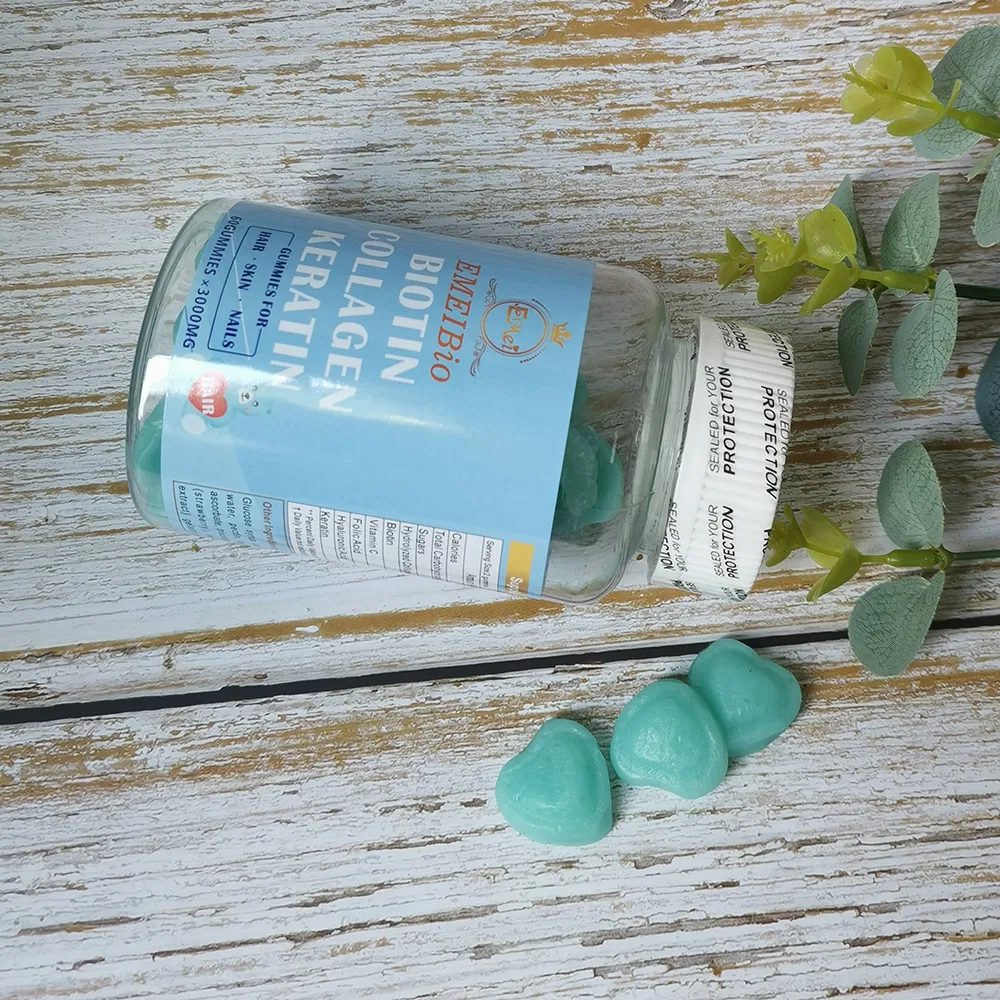 Best Skin Nail Hair Care Collagen Food Supplement Biotin Gummy Hair Multivitamin Gummies